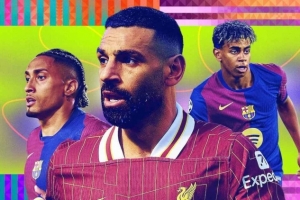 开云体育app-ESPN年度20大边锋：萨拉赫最佳，亚马尔第2，梅西第8&amp;杜埃第14